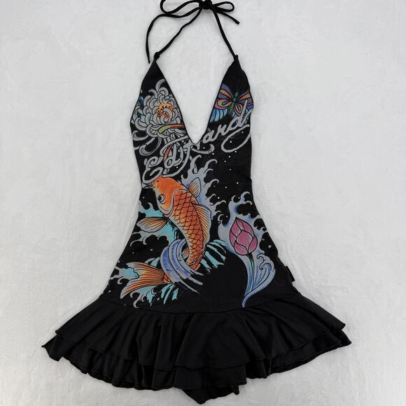 Ed Hardy Dresses & Skirts - SOLD OUT ( not available) Ed Hardy x Bershka Dress (Size M)